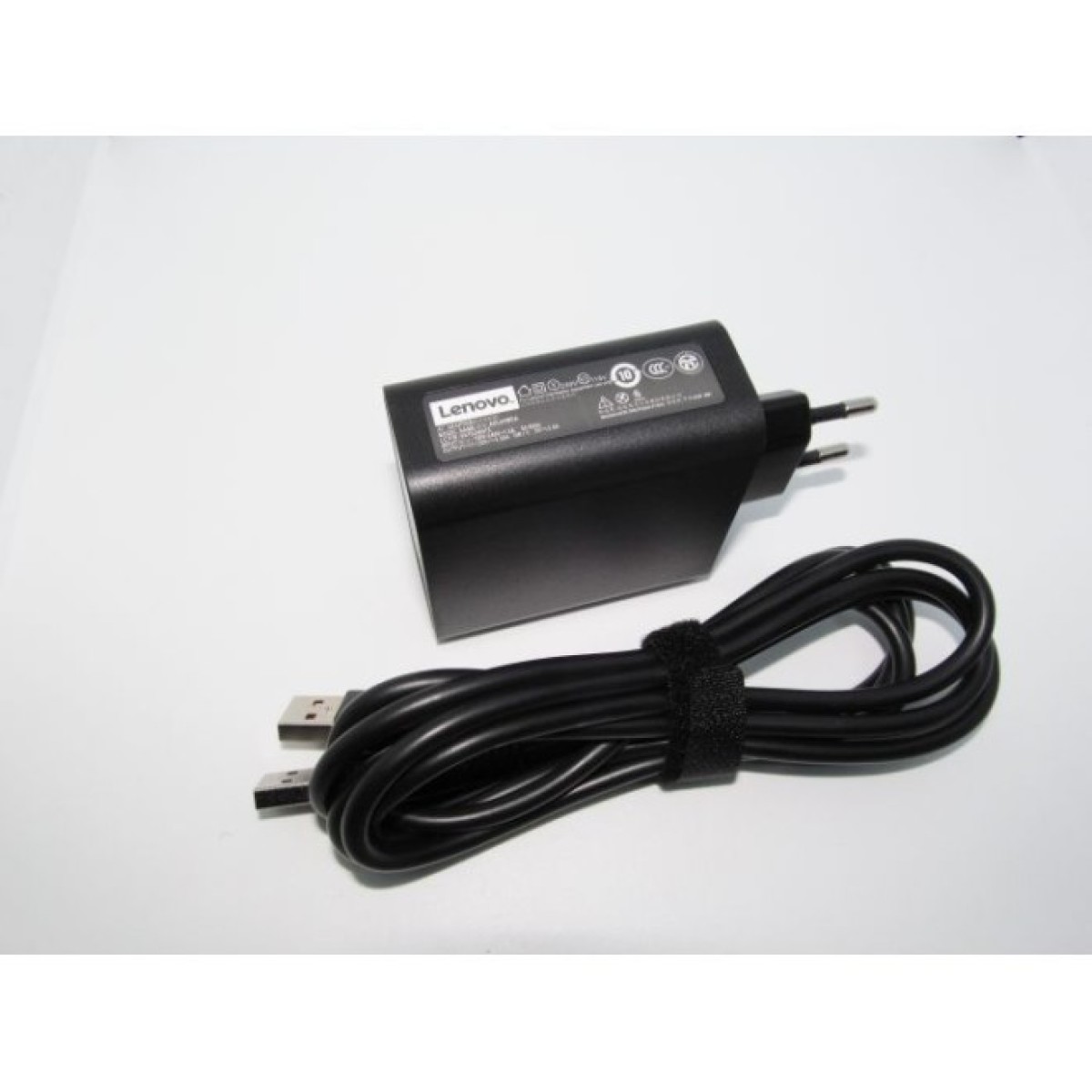 Блок живлення до ноутбуку Lenovo 65W 20V, 3.25A / 5V, 2A роз'єм bevel USB (косий) wall mount (ADL65WDA / A40248) 256_256.jpg