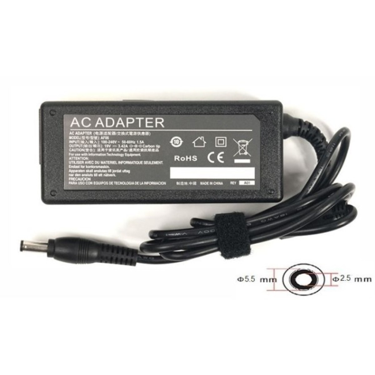 Блок питания к ноутбуку PowerPlant ACER 220V, 19V 65W 3.42A (5.5*2.5) (AC65F5525) 256_256.jpg