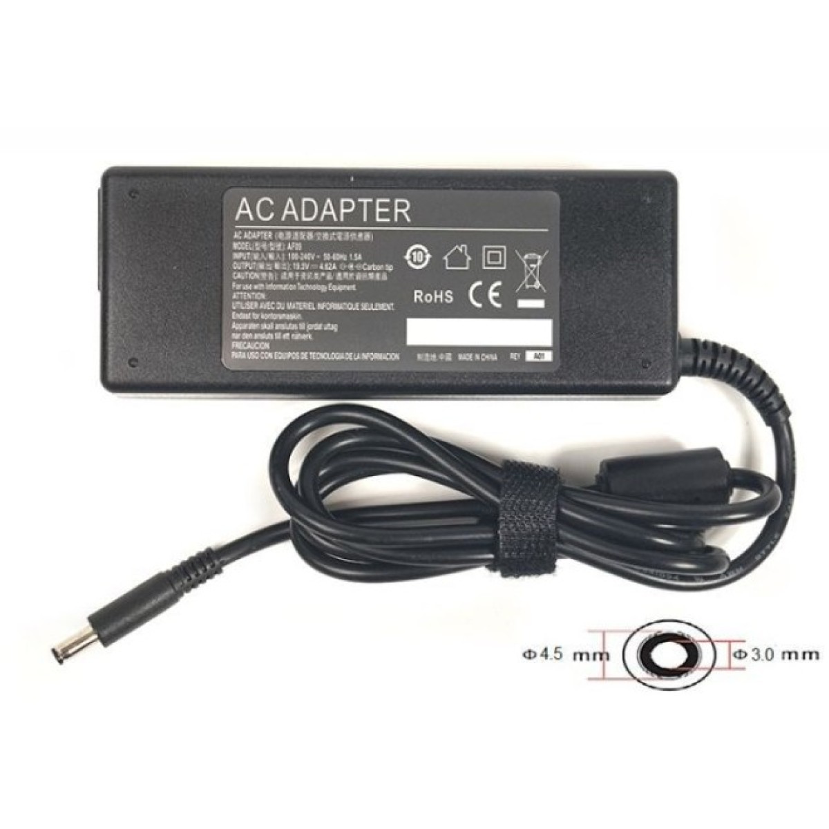 Блок питания к ноутбуку PowerPlant DELL 220V, 19.5V 90W 4.62A (4.5*3.0) (DL90G4530) 256_256.jpg