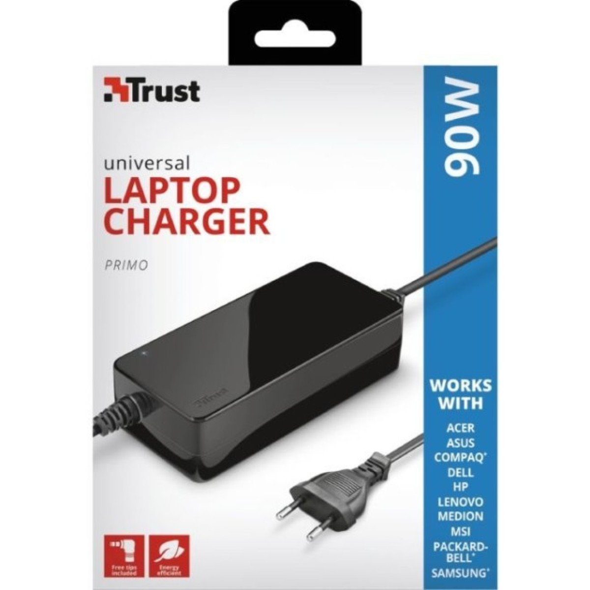 Блок живлення до ноутбуку Trust Primo 90W-19V Universal Laptop (22142_TRUST) 98_98.jpg - фото 4