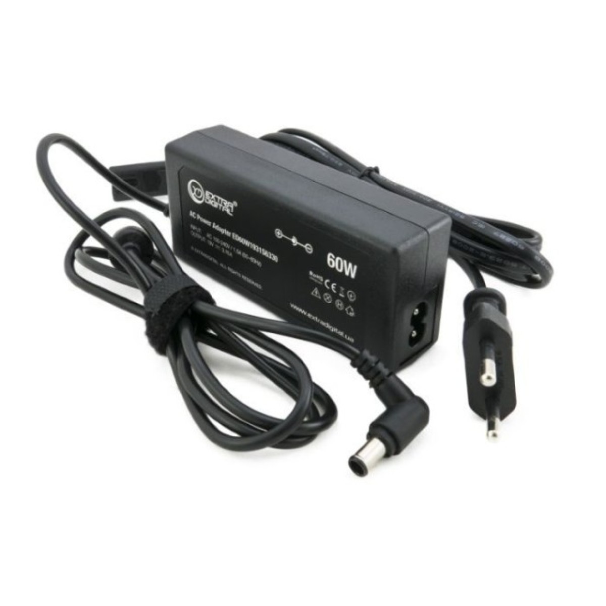 Блок питания к ноутбуку Extradigital Toshiba 19V, 3.16A, 60W (6.3x3.0) (PST3846) 98_98.jpg - фото 6