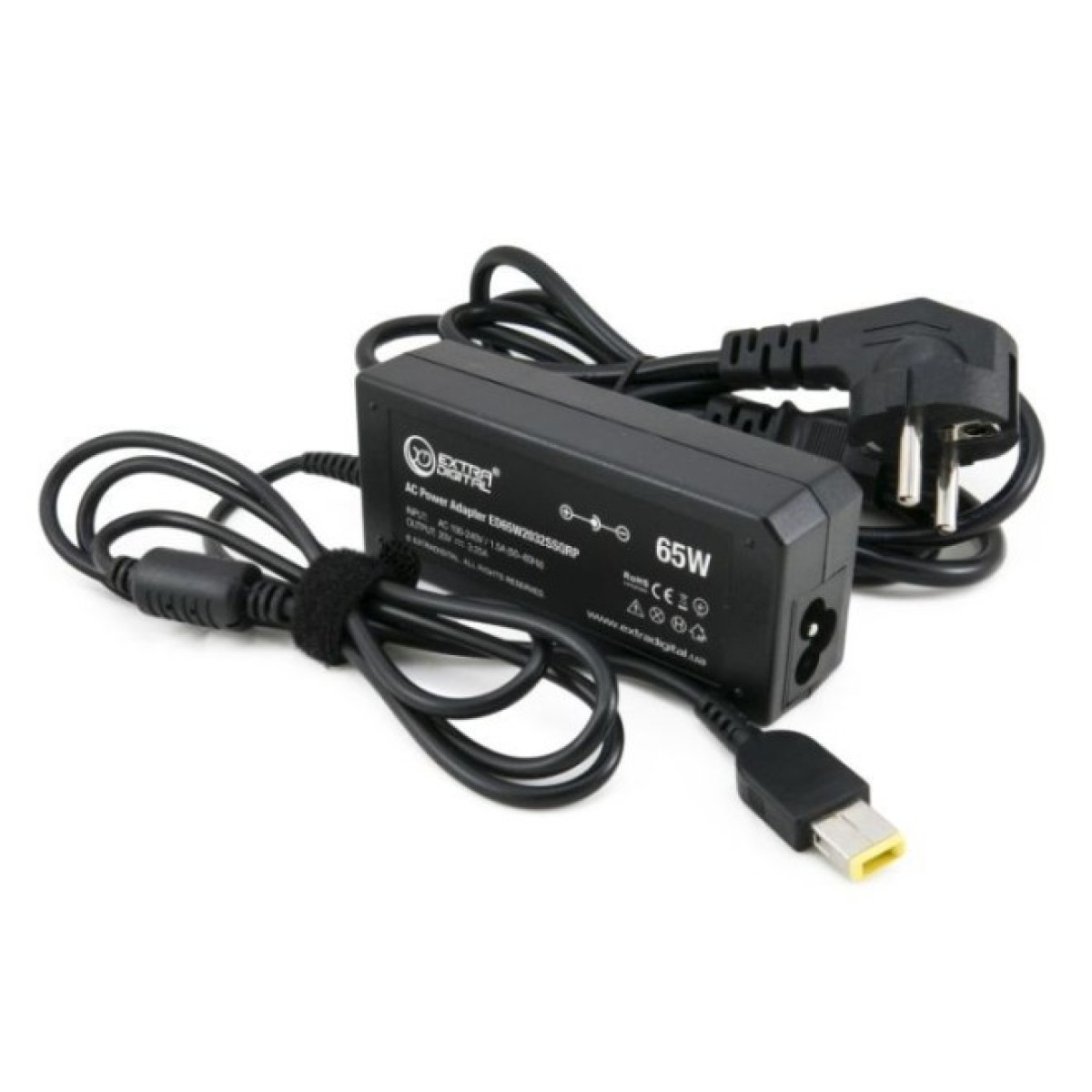 Блок питания к ноутбуку Extradigital Lenovo 20V, 3.25A, 65W (11x4.5 Rectangular) (PSL3840) 98_98.jpg - фото 5