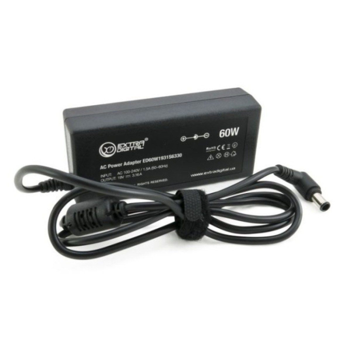 Блок питания к ноутбуку Extradigital Toshiba 19V, 3.16A, 60W (6.3x3.0) (PST3846) 256_256.jpg