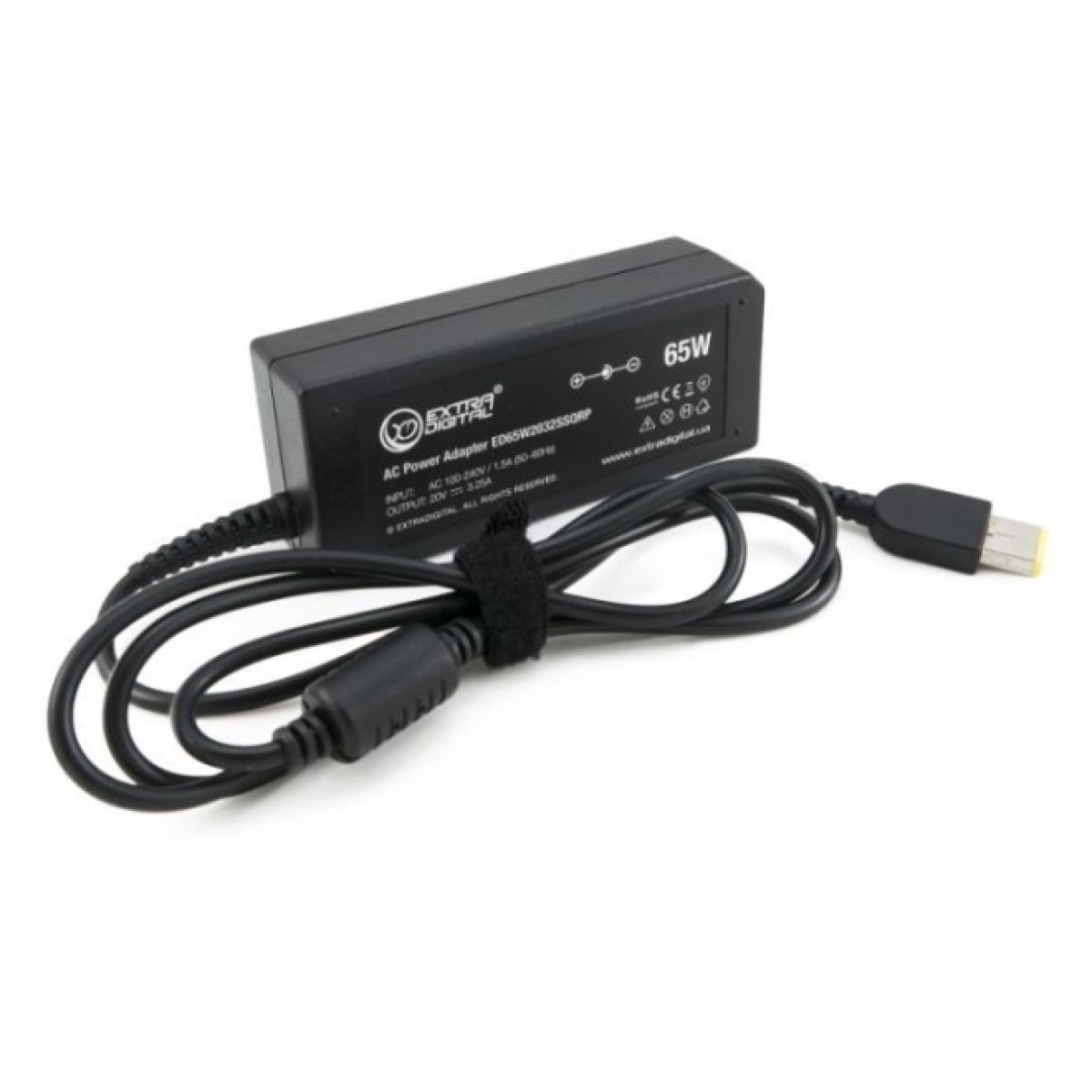 Блок питания к ноутбуку Extradigital Lenovo 20V, 3.25A, 65W (11x4.5 Rectangular) (PSL3840) 256_256.jpg