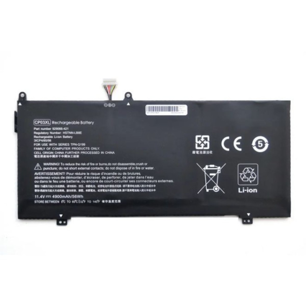 Аккумулятор для ноутбука HP Envy x360 13-AE CP03XL, 56Wh (4900Ah), 3cell, 11.4V, Li-ion AlSoft (A47999) 256_256.jpg
