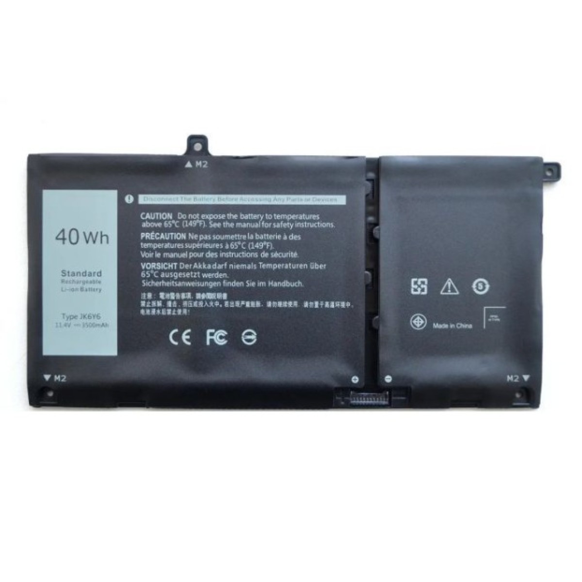 Аккумулятор для ноутбука Dell Latitude 3410 JK6Y6, 3500mAh (40Wh), 3cell, 11.4V, Li-ion AlSoft (A47991) 256_256.jpg