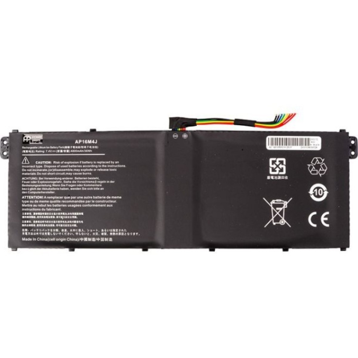 Аккумулятор для ноутбука ACER Aspire 3 A314-33 (AP16M4J) 7.4V 4800mAh PowerPlant (NB410767) 256_256.jpg
