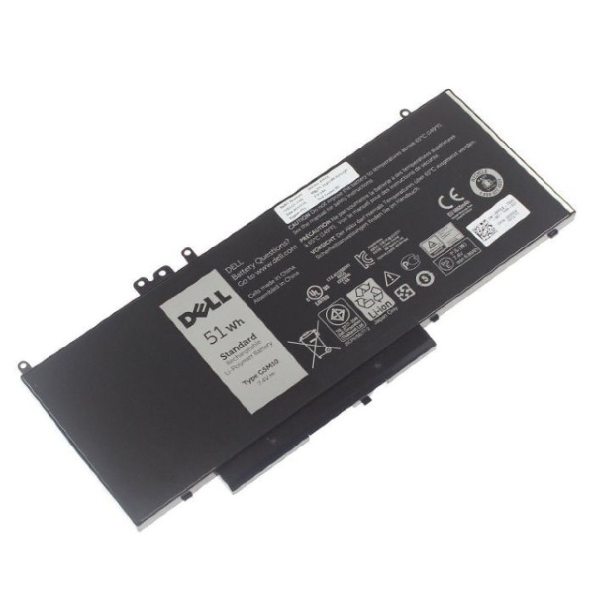 Аккумулятор для ноутбука Dell Latitude E5550 G5M10, 6860mAh (51Wh), 6cell, 7.4V (A47175) 98_98.jpg - фото 2