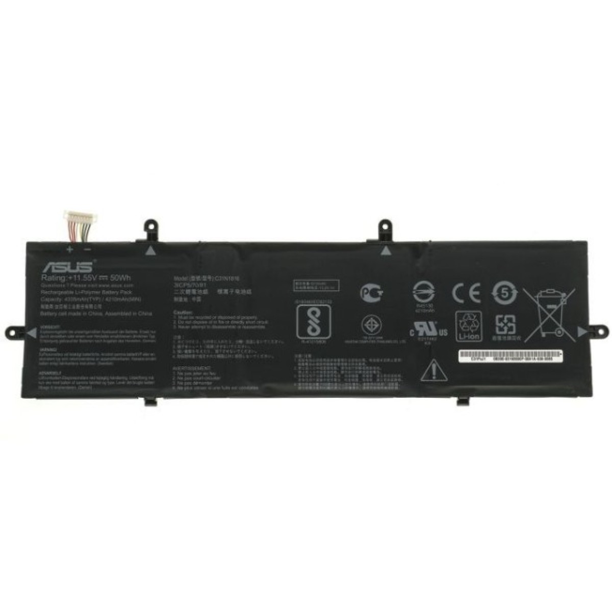 Аккумулятор для ноутбука Asus ZenBook UX362 C31N1816, 4335mAh (50Wh), 3cell, 11.55V, Li-Pol AlSoft (A47967) 256_256.jpg