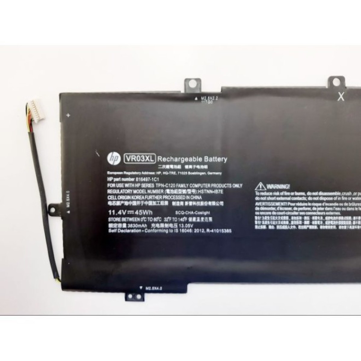 Акумулятор до ноутбука HP Envy 13-d VR03XL, 45Wh (3830mAh), 3cell, 11.4V, Li-Pol (A47441) 98_98.jpg - фото 3