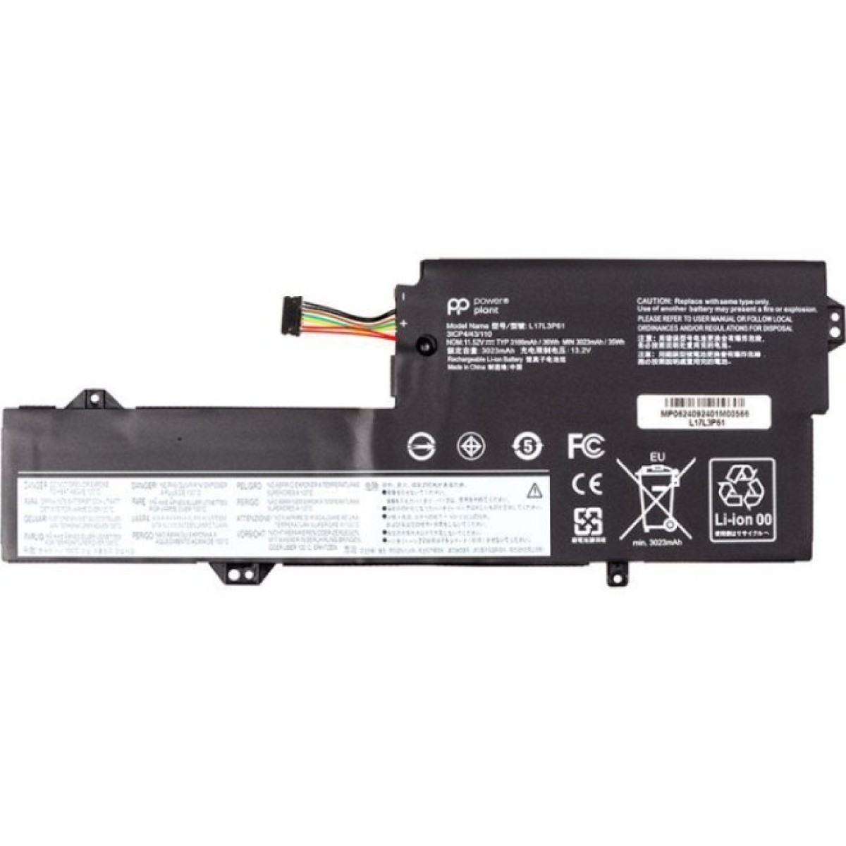 Аккумулятор для ноутбука LENOVO Ideapad Yoga 720-12IKB (L17L3P61) 11.52V 3166mAh PowerPlant (NB482535) 256_256.jpg