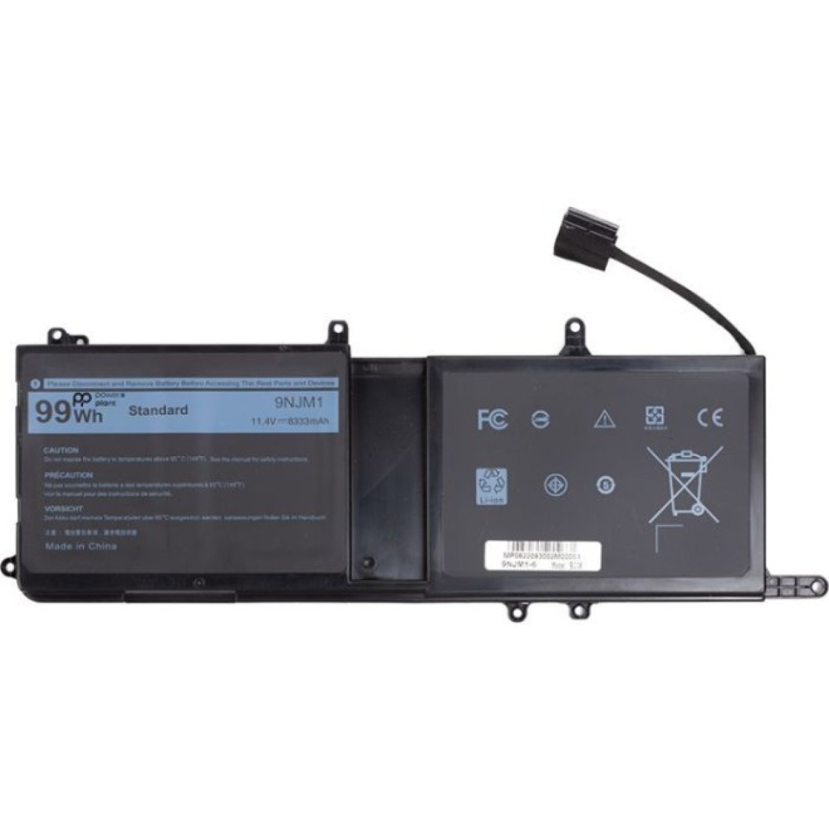 Аккумулятор для ноутбука PowerPlant Dell Alienware 15 R3 (9NJM1) 11.4V 8333mAh (NB530007) 256_256.jpg