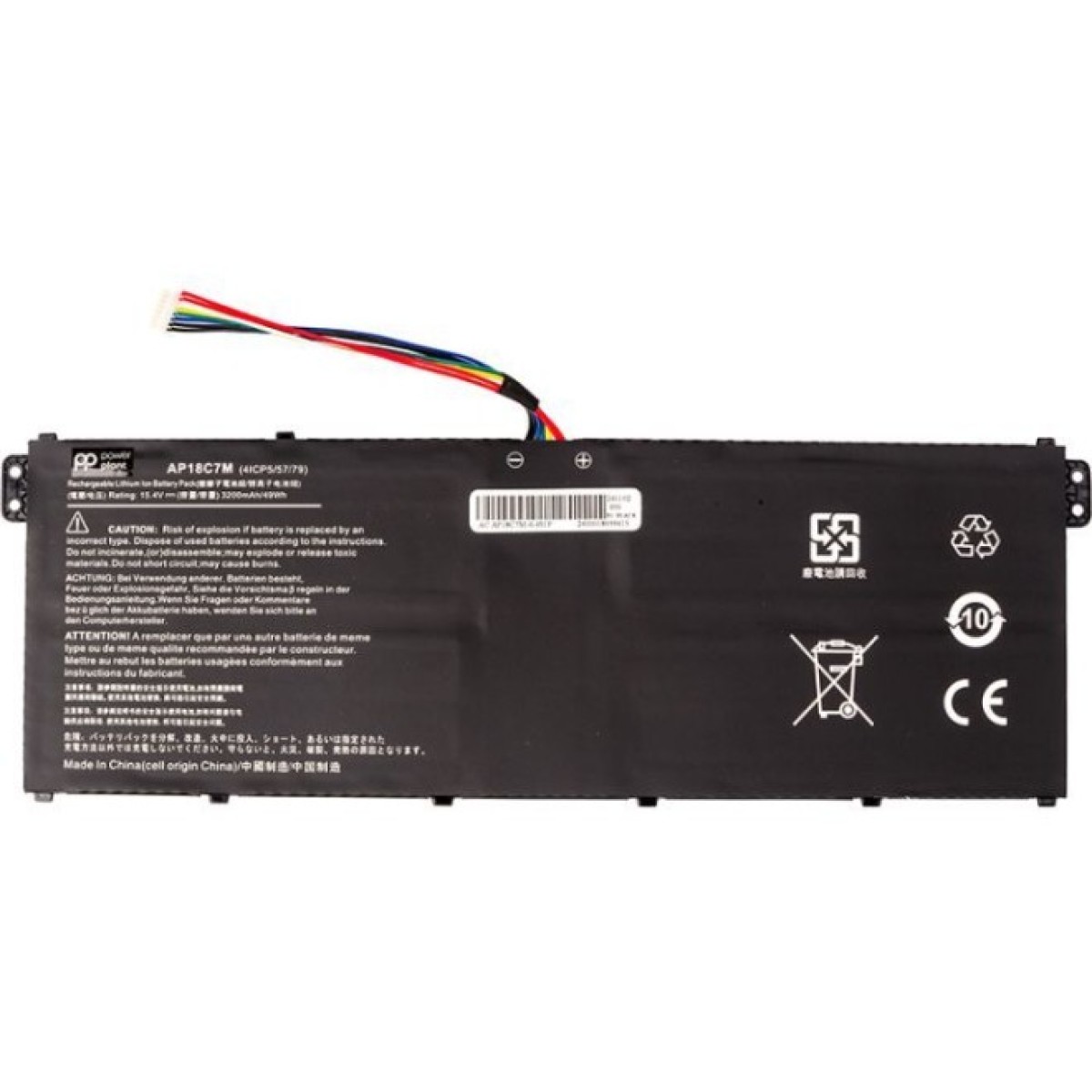 Аккумулятор для ноутбука ACER Swift 3 (AP18C7M) 15.4V 3200mAh PowerPlant (NB410750) 256_256.jpg