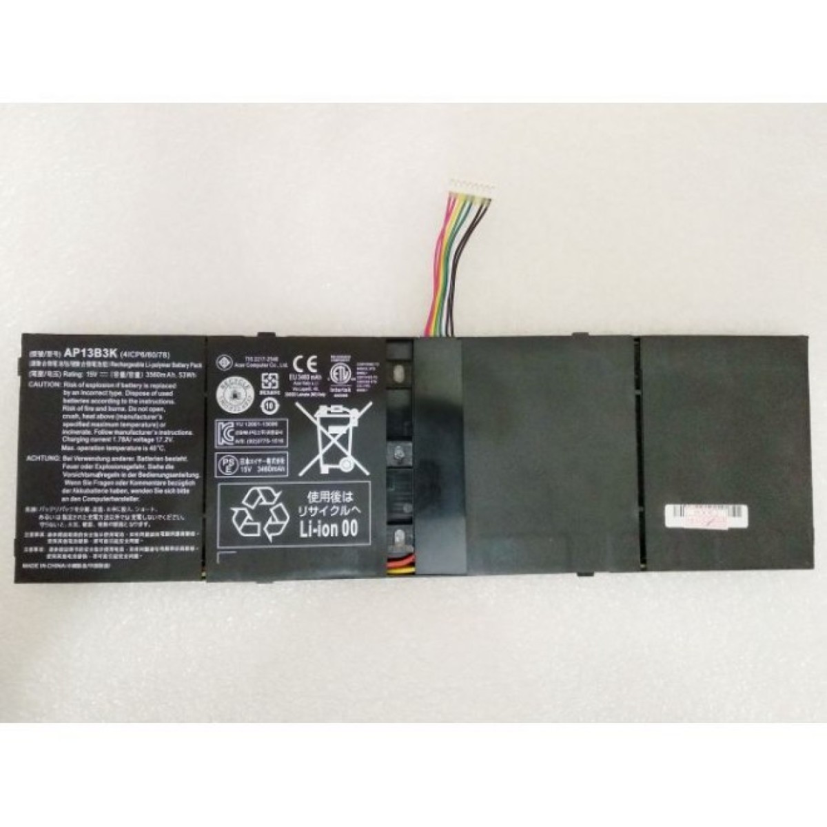 Аккумулятор для ноутбука Acer AP13B3K Aspire M5, 3560mAh (53Wh), 4cell, 15V, Li-Pol (A47376) 98_98.jpg - фото 1