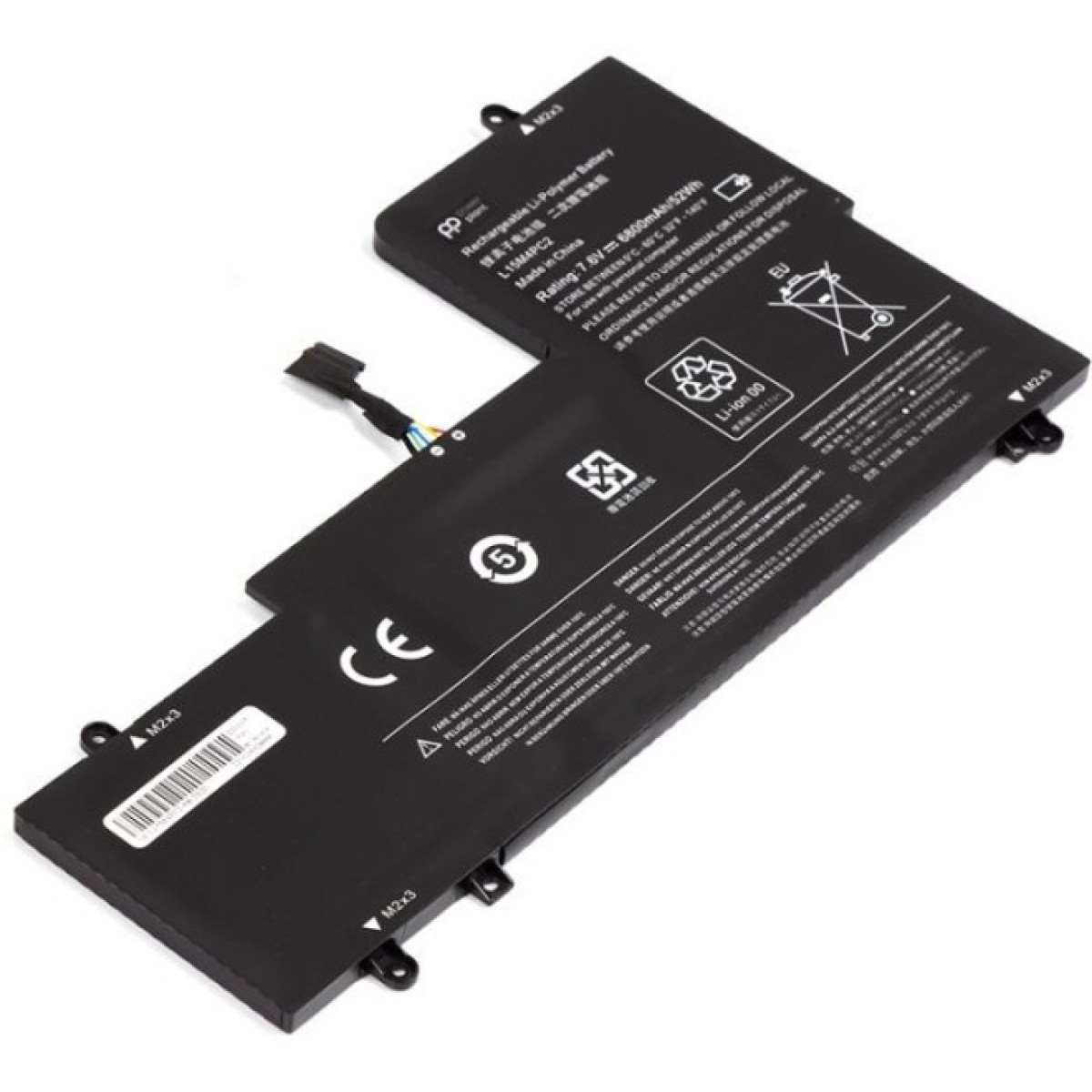 Аккумулятор для ноутбука LENOVO YOGA 710-14ISK (L15M4PC2) 7.6V 6800mAh PowerPlant (NB481668) 98_98.jpg - фото 2