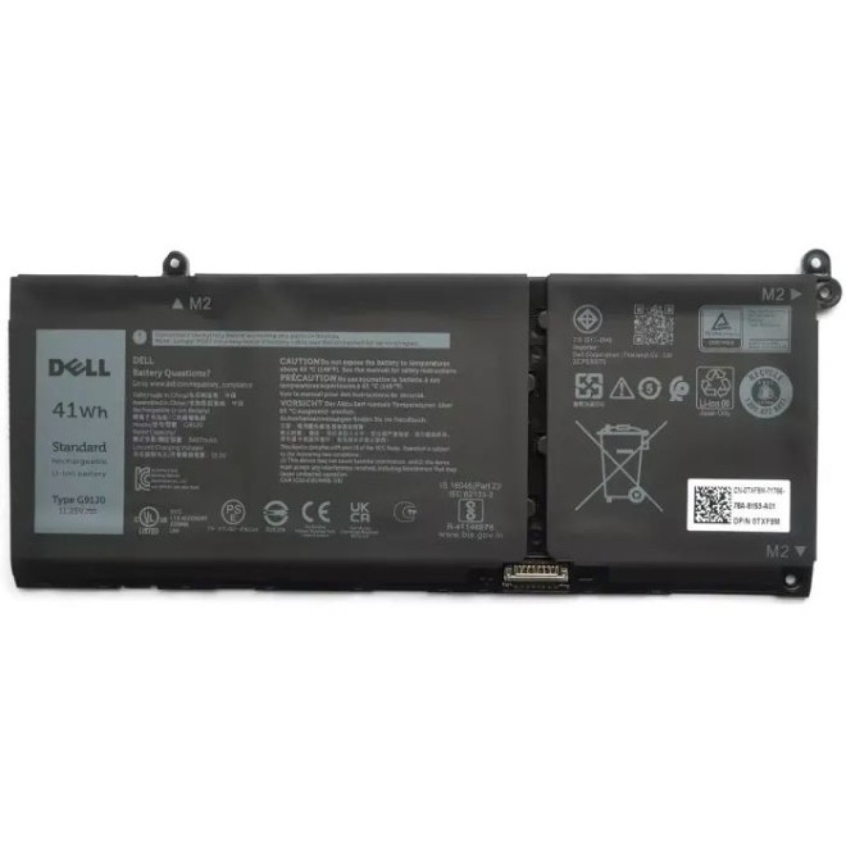 Аккумулятор для ноутбука Dell Inspiron 5515 G91J0, 41Wh (3467mAh), 3cell, 11.25V, Li-ion (A47866) 256_256.jpg