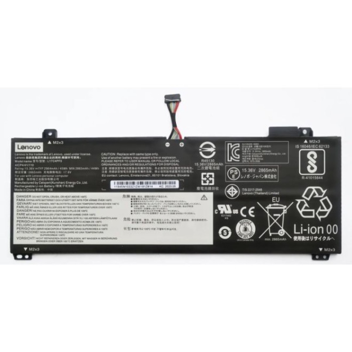 Акумулятор до ноутбука Lenovo IdeaPad S530 L17C4PF0, 2964mAh (45Wh), 4cell, 15.36V, Li-ion (A47803) 98_98.jpg - фото 1