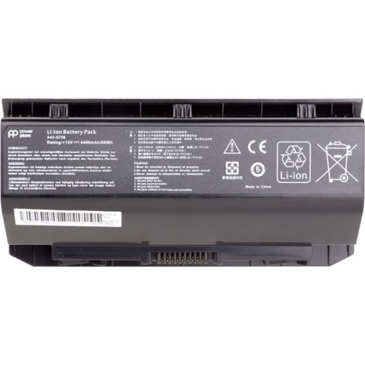 Аккумулятор для ноутбука ASUS G750 Series (A42-G750) 15V 4400mAh PowerPlant (NB431205) 256_256.jpg
