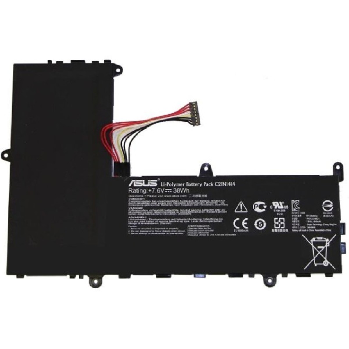 Аккумулятор для ноутбука ASUS X205TA C21N1414, 4840mAh (38Wh), 2cell, 7.6V, Li-ion, черная (A47274) 98_98.jpg
