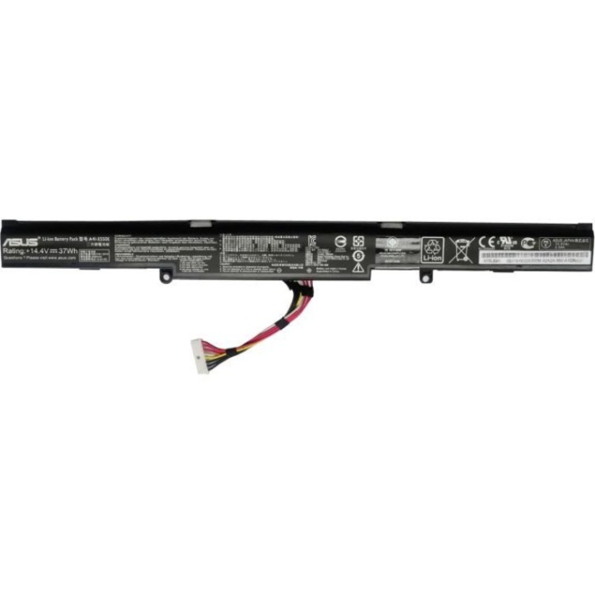 Аккумулятор для ноутбука ASUS X450J A41-X550E, 37Wh (2500mAh), 4cell, 14.4V, Li-ion, black (A47765) 98_98.jpg - фото 1