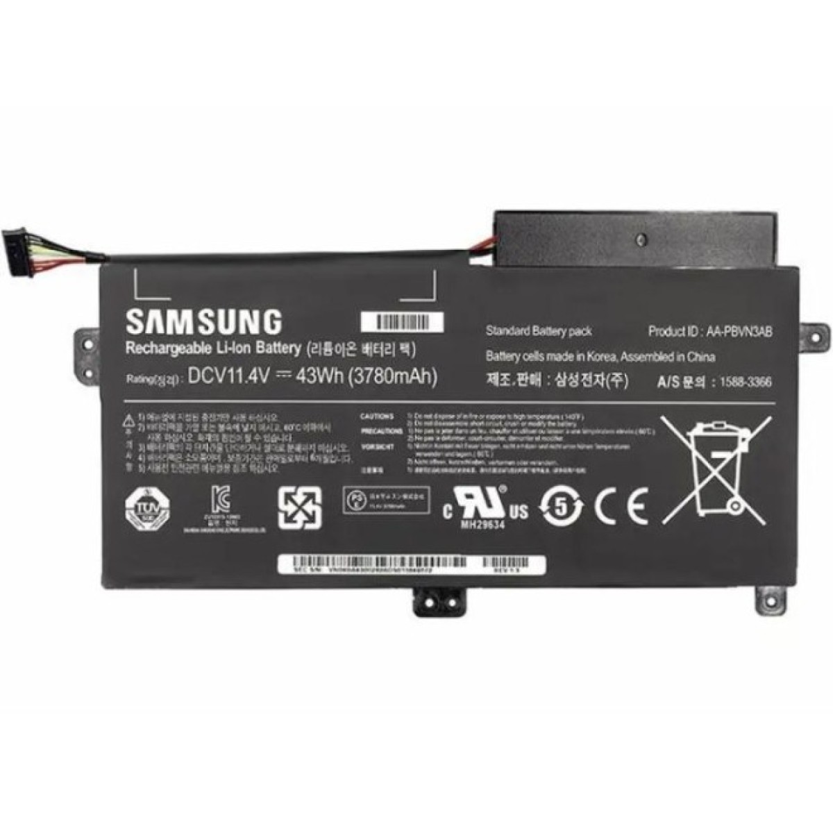 Аккумулятор для ноутбука Samsung 370R5 AA-PBVN3AB, 43Wh (4000mAh), 3cell, 10.8V, Li-ion AlSoft (A47878) 256_256.jpg