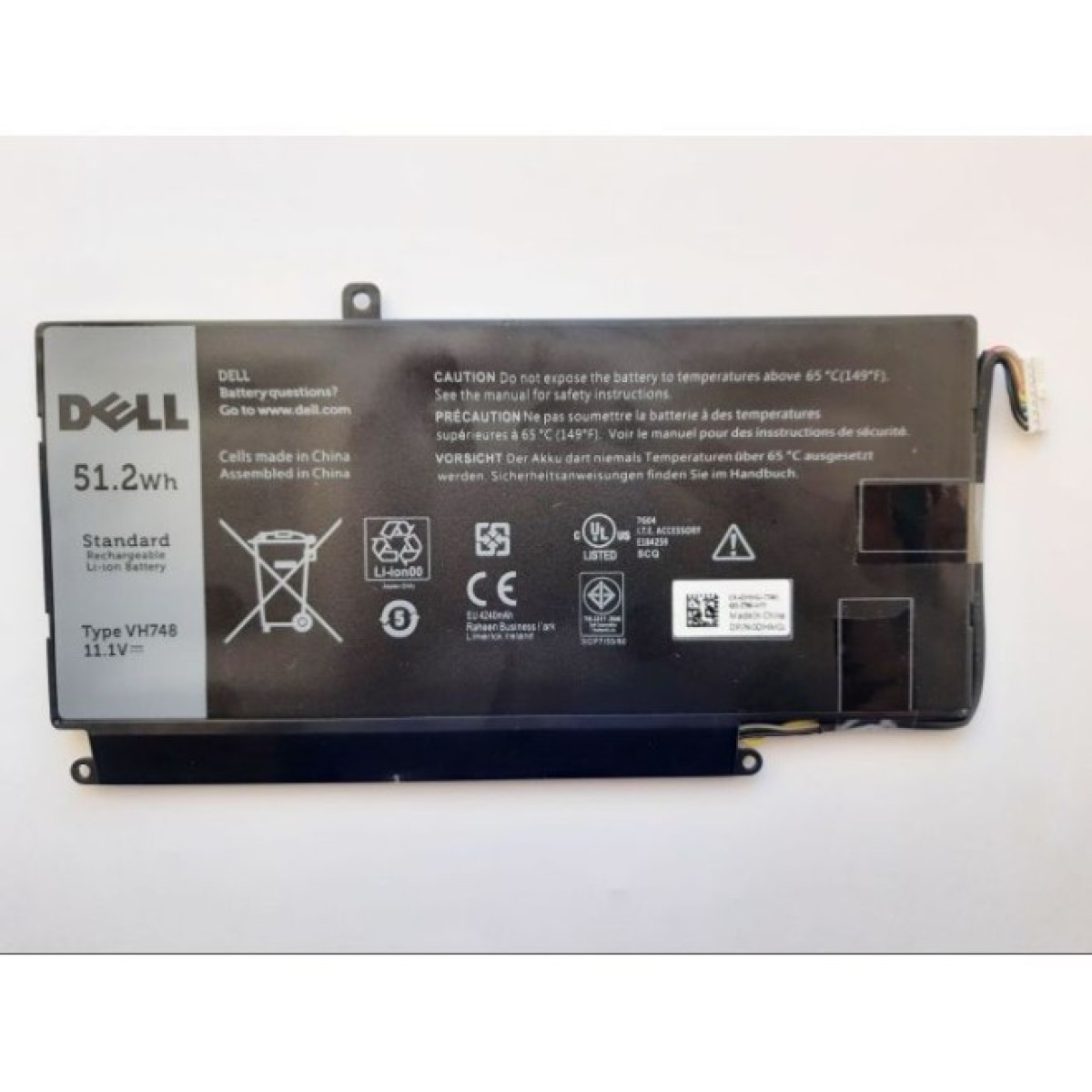 Аккумулятор для ноутбука Dell Vostro 5470 VH748, 51.2Wh (4240mAh), 6cell, 11.1V, Li-ion (A47537) 256_256.jpg