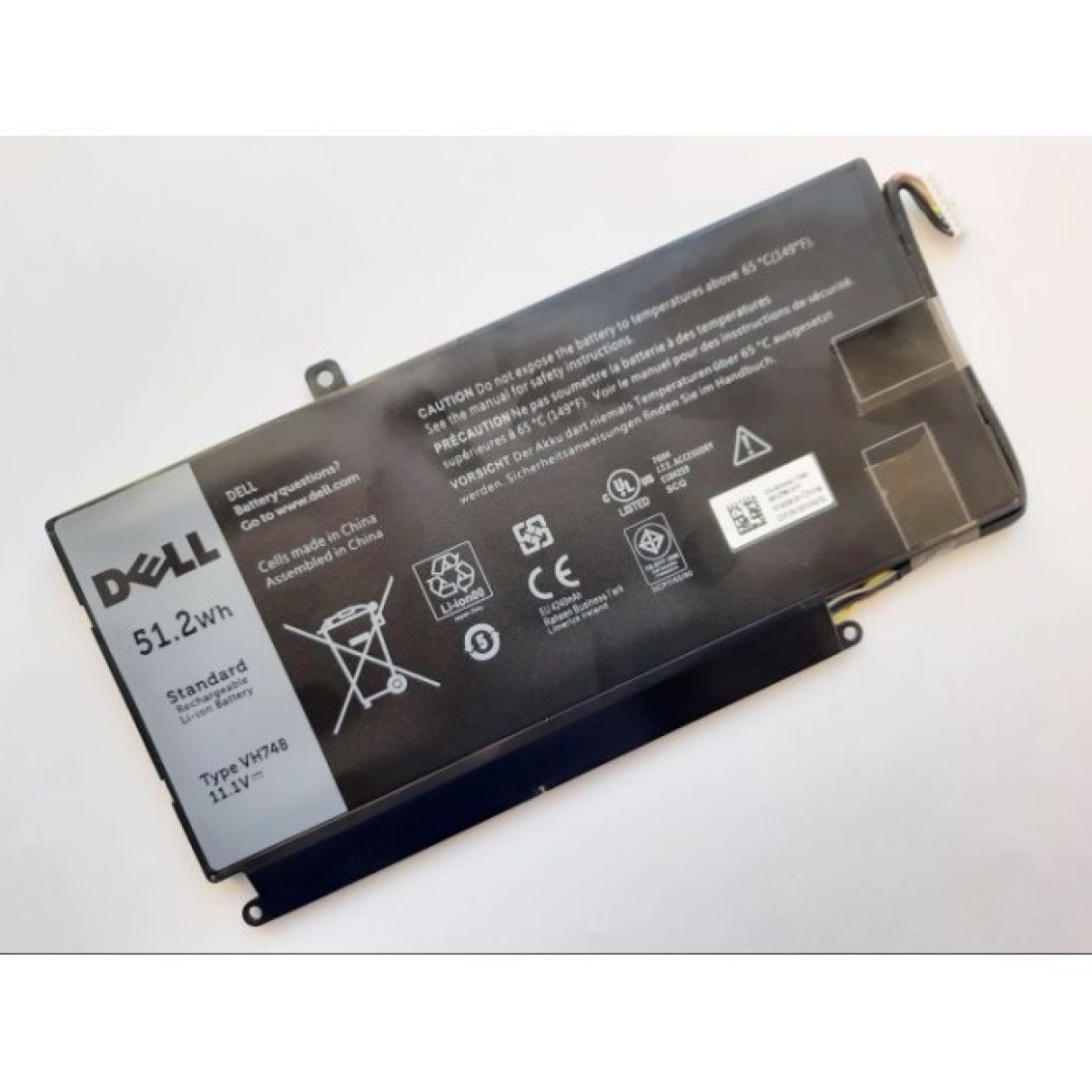 Аккумулятор для ноутбука Dell Vostro 5470 VH748, 51.2Wh (4240mAh), 6cell, 11.1V, Li-ion (A47537) 98_98.jpg - фото 2