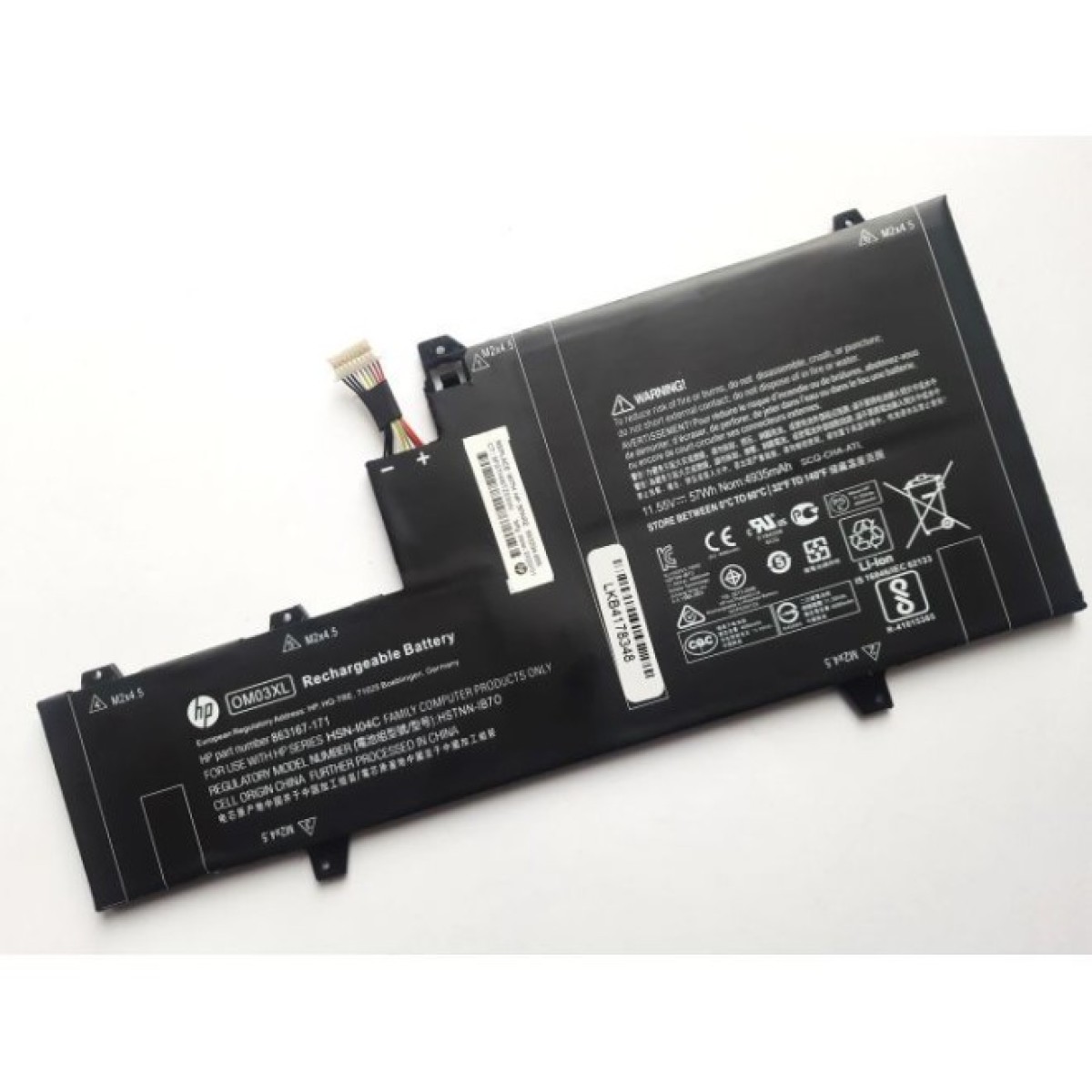 Акумулятор до ноутбука HP EliteBook Folio 1030 G2 OM03XL, 57Wh (4935mAh), 3cell, 11 (A47555) 256_256.jpg