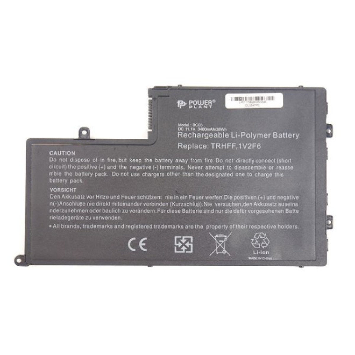 Аккумулятор для ноутбука DELL Inspiron 15-5547 Series (TRHFF, DL5547PC) 11.1V 3400mAh PowerPlant (NB440580) 256_256.jpg