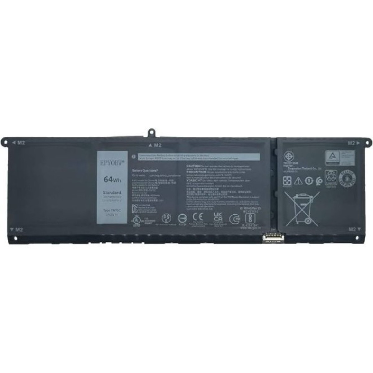 Аккумулятор для ноутбука Dell Vostro 5515 TN70C, 64Wh (4000mAh), 4cell, 15.2V, Li-ion (A71036) 256_256.jpg