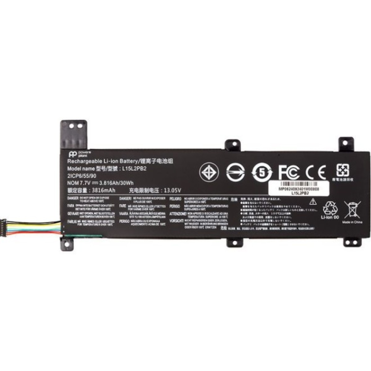 Аккумулятор для ноутбука LENOVO IdeaPad Xiaoxin 310-14ISK (L15L2PB2) 7.7V 3816mAh PowerPlant (NB482603) 256_256.jpg