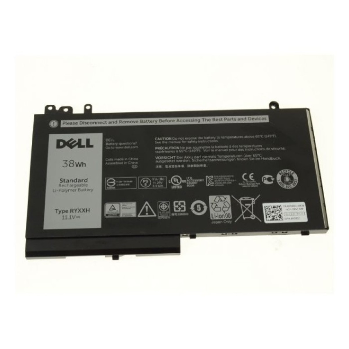 Аккумулятор для ноутбука Dell Dell Latitude E5250 RYXXH 38Wh 3cell 11.1V Li-ion (A47144) 256_256.jpg