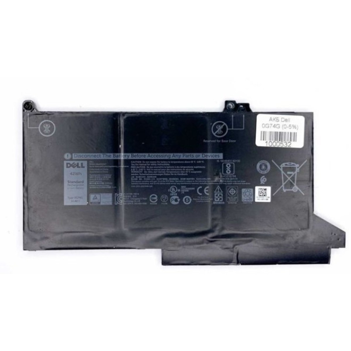 Аккумулятор для ноутбука Dell Latitude E7280 0G74G, 42Wh (3500mAh), 3cell, 11.4V, Li-ion (A47846) 256_256.jpg