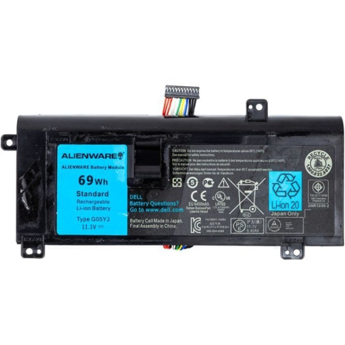 Аккумулятор для ноутбука Dell Alienware 14 Series (8X70T) 11.1V 6216mAh (NB441594) 256_256.jpg