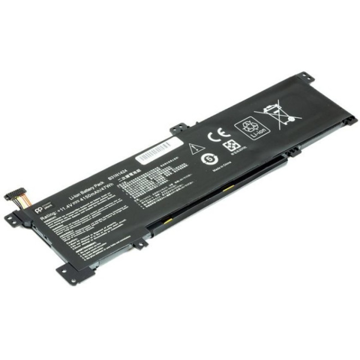 Аккумулятор для ноутбука PowerPlant ASUS A401L (B31N1424) 11.4V 4150mAh (NB431267) 98_98.jpg - фото 2