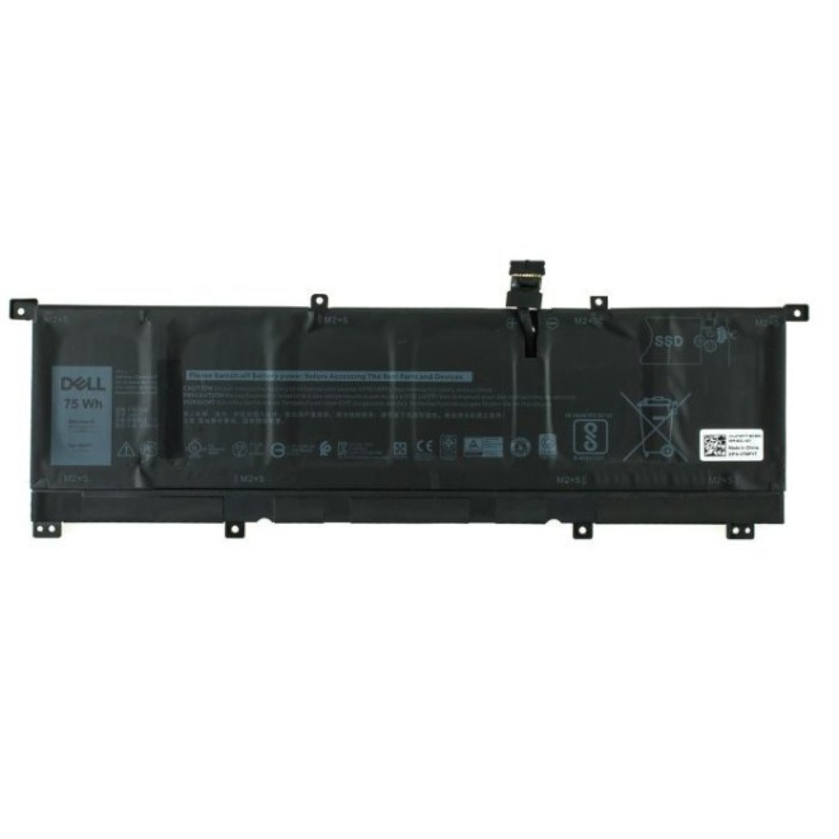 Аккумулятор для ноутбука Dell XPS 15-9575 8N0T7, 75Wh (6254mAh), 6cell, 11.4V, Li-ion (A47604) 256_256.jpg