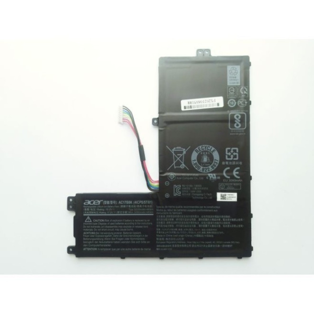Акумулятор до ноутбука Acer AC17B8K Swift SF315-52, 3220mAh (48Wh), 4cell, 15.2V, Li-ion (A47642) 98_98.jpg - фото 1