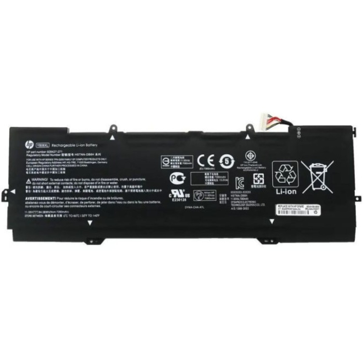Аккумулятор для ноутбука HP Spectrex360 15-CH YB06XL, 7280mAh (84.08Wh), 6cell, 11.55V, Li-ion (A47739) 256_256.jpg