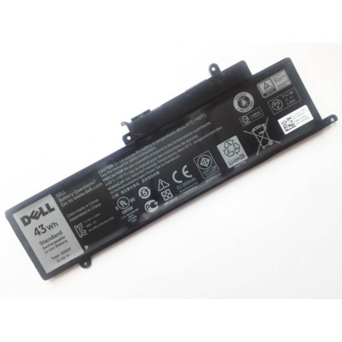 Аккумулятор для ноутбука Dell Inspiron 11-3147 GK5KY, 43Wh (3800mAh), 3cell, 11.1V, Li-ion (A47609) 98_98.jpg - фото 3