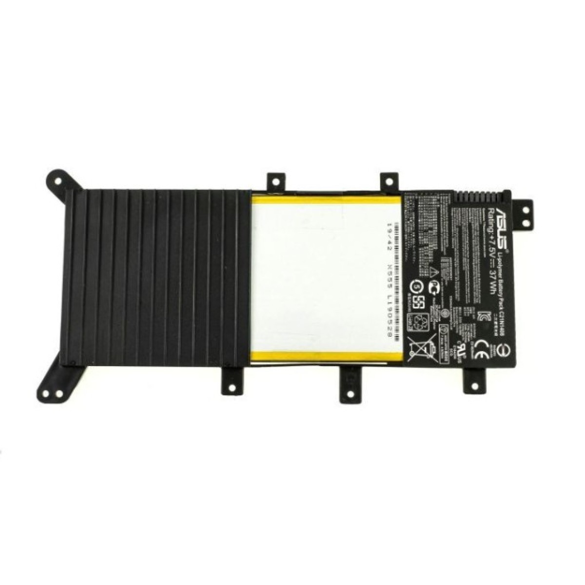 Аккумулятор для ноутбука ASUS VivoBook X555 C21N1408, 4829mAh (37Wh), 2cell, 7.5V, Li-ion, (A47676) 256_256.jpg