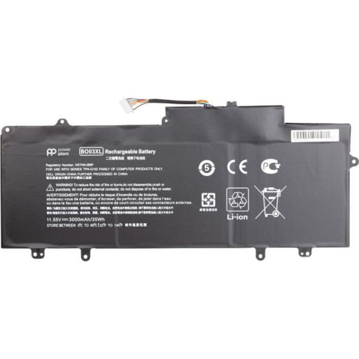 Акумулятор до ноутбука HP Chromebook 14 G3 (B003XL) 11.55V 3000mAh PowerPlant (NB461479) 256_256.jpg