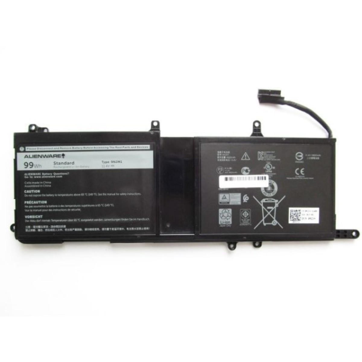 Аккумулятор для ноутбука Dell Alienware 17 R4 9NJM1, 99Wh (8820mAh), 9cell, 11.4V, Li-ion (A47317) 256_256.jpg