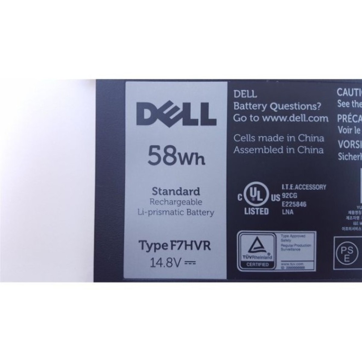 Аккумулятор для ноутбука Dell Inspiron 15-7537 F7HVR, 58Wh (3800mAh), 4cell, 14.8V, Li-ion (A47207) 98_98.jpg - фото 4