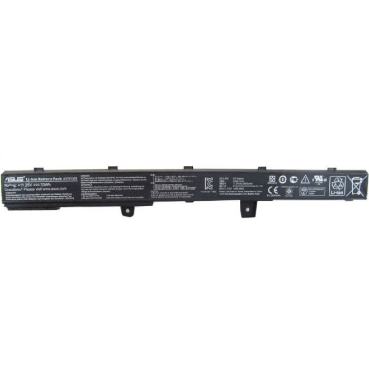 Аккумулятор для ноутбука ASUS A31N1319 2850mAh (33Wh) 3cell 11.25V Li-ion (A47103) 256_256.jpg