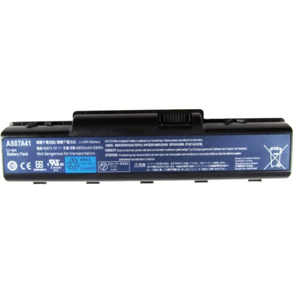 Аккумулятор для ноутбука Acer AS07A31 4400mAh 6cell 11.1V Li-ion (A41397) 98_98.jpg - фото 1