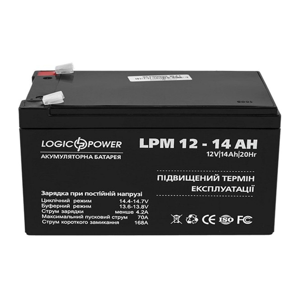 Аккумулятор AGM LPM 12 - 14 AH - фото 2