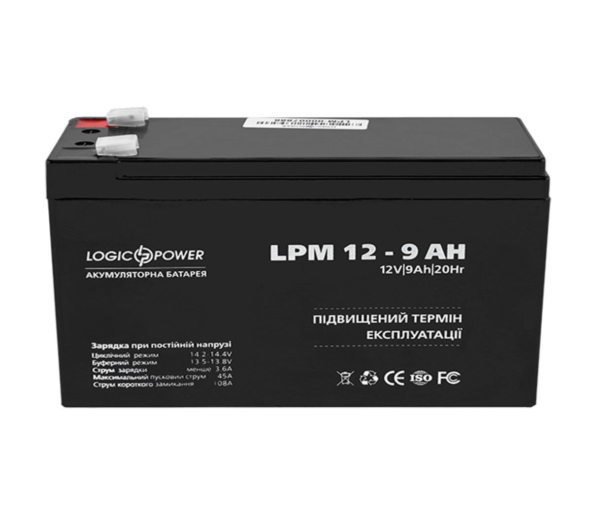 Аккумулятор AGM LPM 12 - 9.0 AH - фото 2