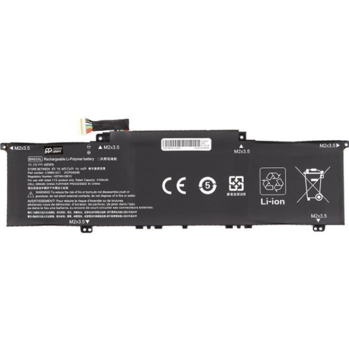 Аккумулятор для ноутбука HP ENVY x360 15 2020 (BN03XL) 11.1V 4100mAh PowerPlant (NB462209) 256_256.jpg