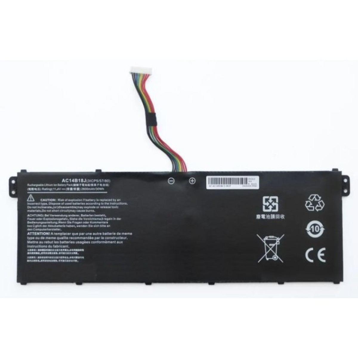 Аккумулятор для ноутбука Acer AC14B18J, 2600mAh (30Wh), 3cell, 11.4V, Li-ion, black AlSoft (A47786) 256_256.jpg