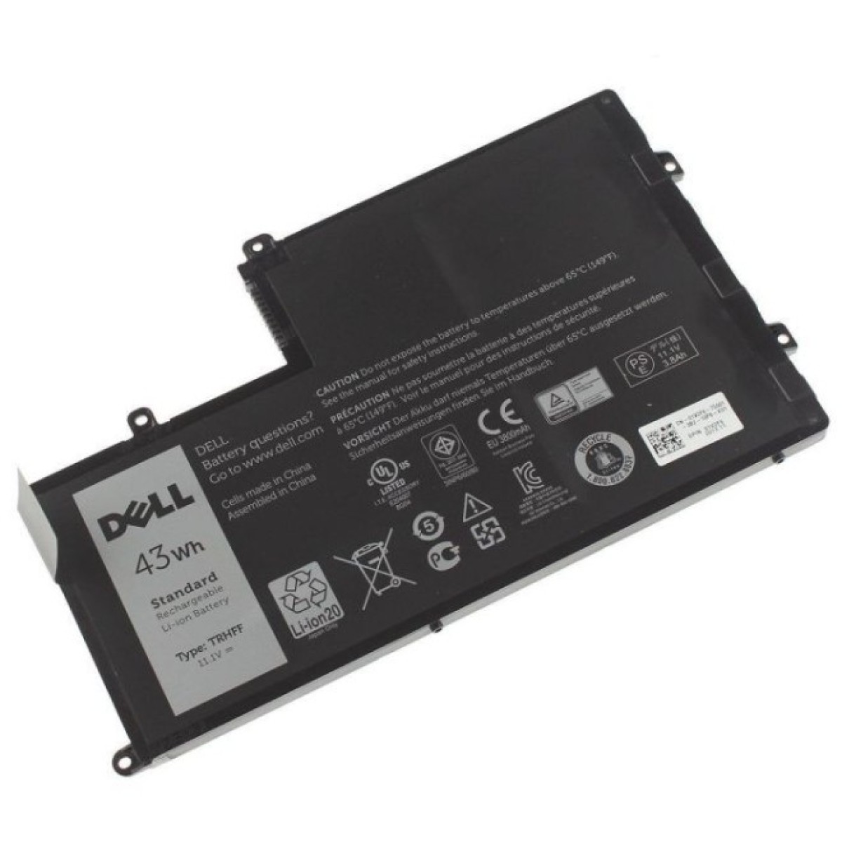 Аккумулятор для ноутбука Dell Inspiron 15-5547 TRHFF, 43Wh (3950mAh), 6cell, 11.1V, Li-ion (A47305) 256_256.jpg